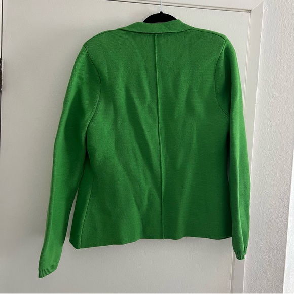 L’Agence Lacey Knit Blazer Bright Green Size Large Sweater Knit Jacket - Picture 11 of 11